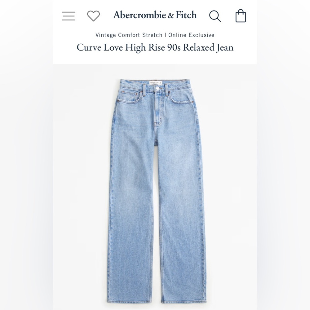 Abercrombie Curve Love 90s Relaxed Jeans